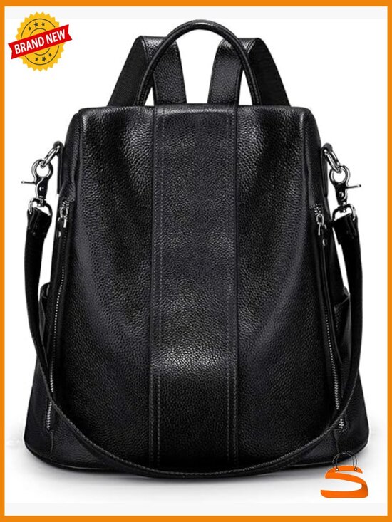 Leather Backpack Purse Women Anti-Theft Rucksack Satchel Shoulder Bag main image 5